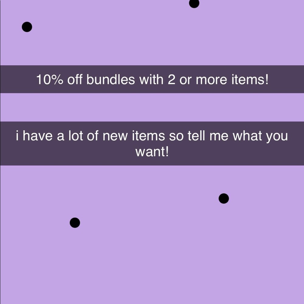 NEE ITEMS! 10% OFF BUNDLES! ACCEPTING OFFERS!